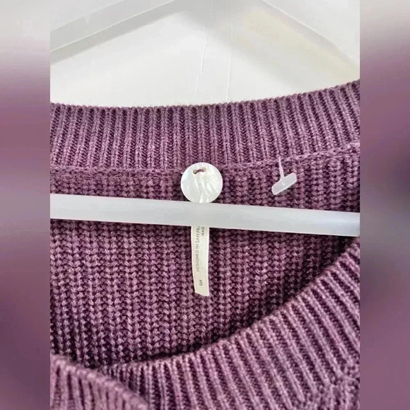 Margaret O’Leary Purple Button Up Cardigan - Picture 3 of 4